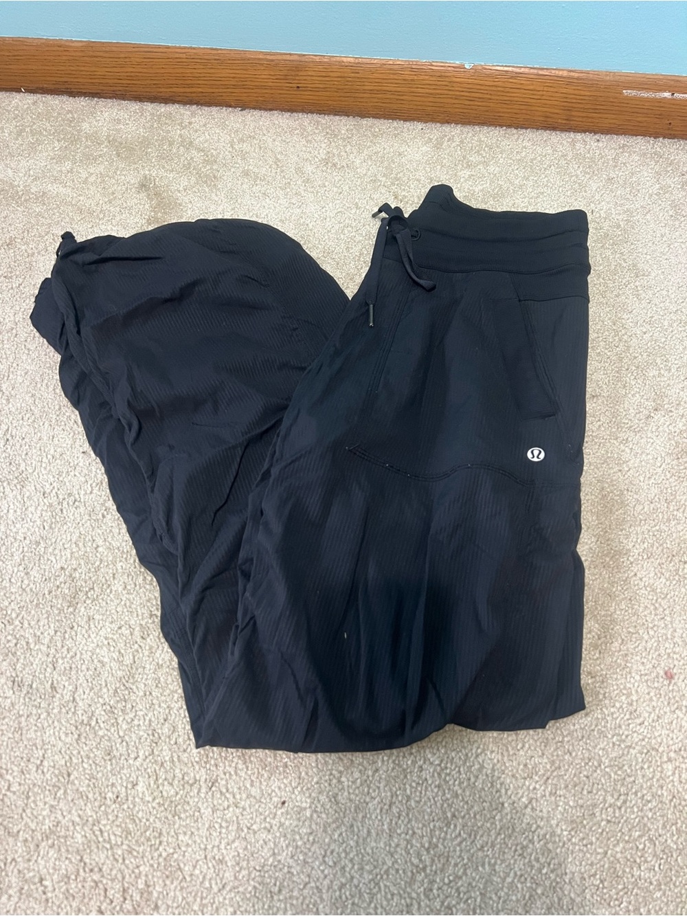 lululemon athletica Black studio pants with Drawstring